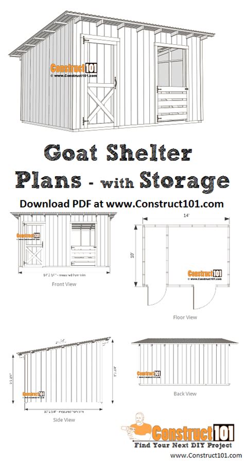 corrugated metal goat house|goat shelter plans 10x14.